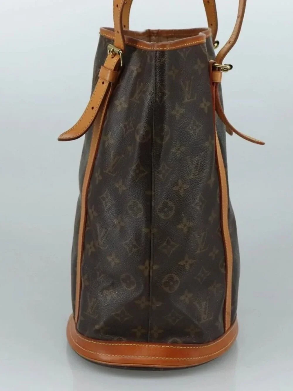 LOUIS VUITTON Monogram Bucket GM Shoulder Bag M42236 LV Auth